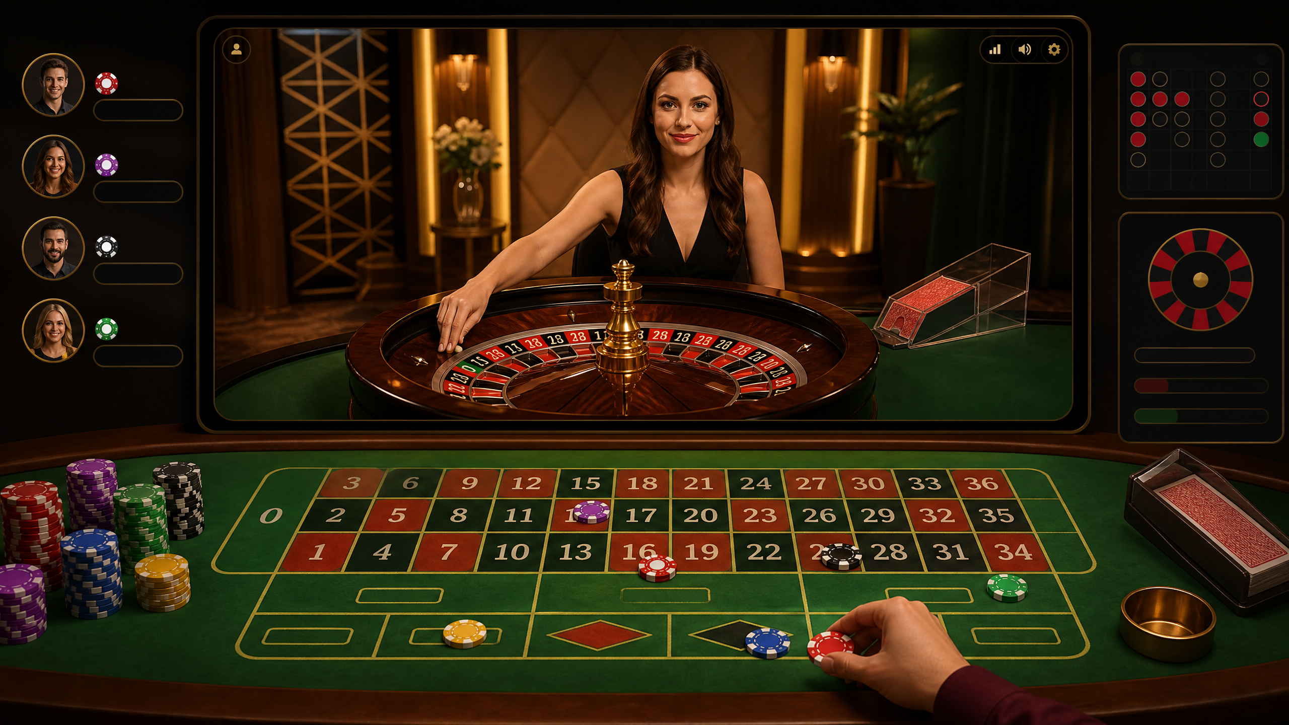 Live roulette dealer at casinos not on GamStop