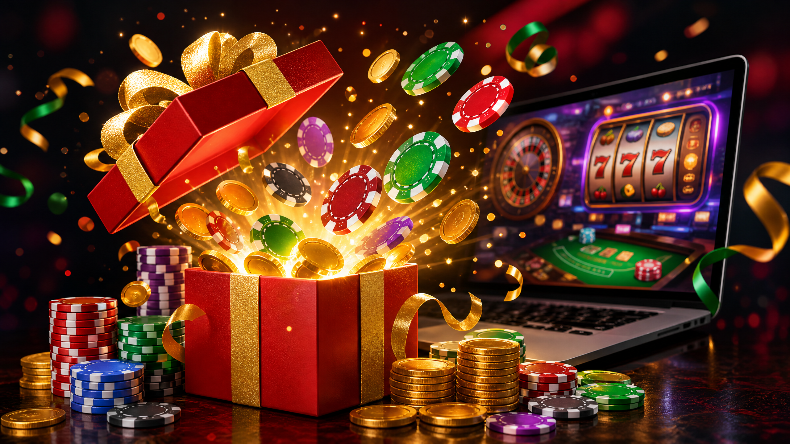 Free casino chips no deposit bonus at non-GamStop casinos