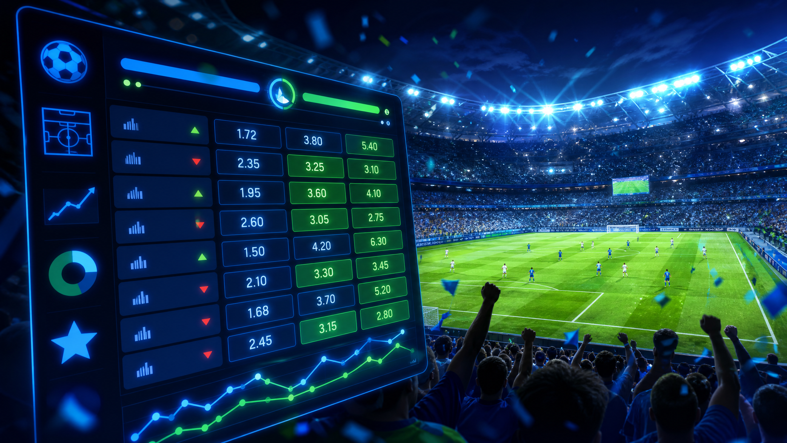 Live in-play football betting odds at non-GamStop bookmakers