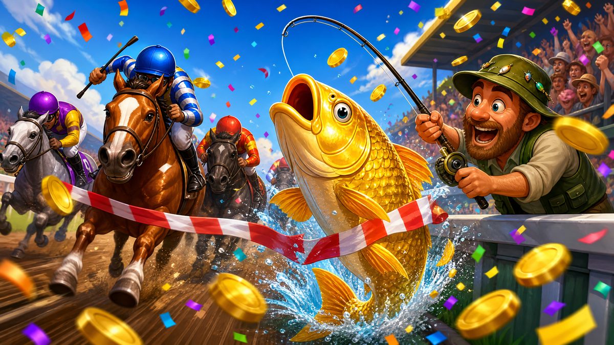 Big Bass Day at the Races Slot Review Not On Gamestop (2026) Big Bass Day at the Races photo finish big win with golden fish